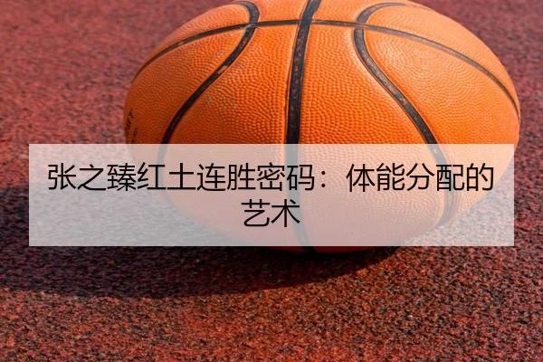 张之臻红土连胜密码：体能分配的艺术